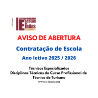 Aviso de Abertura de Concurso de Contratação de Escola